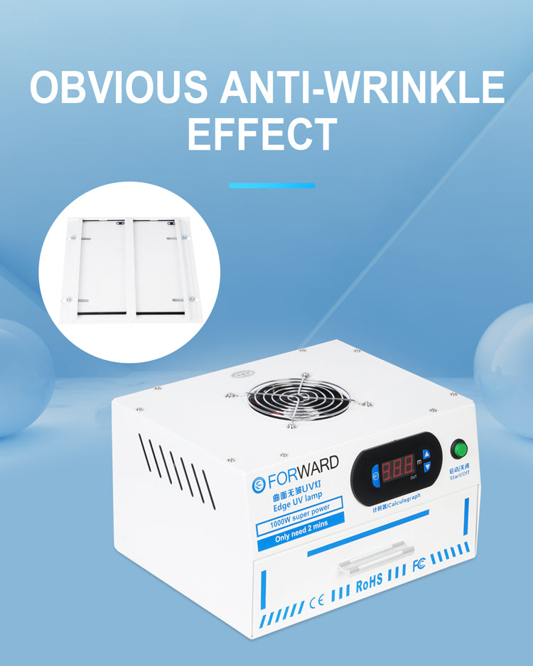 High Power Edge UV Lamp Perfect Anti Wrinkle Effect No Return Bubbles