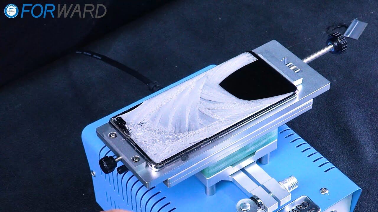 How To Use FW-360+ Two-Button Rotary Edge Separator to Separate Samsung S10+ Edge Screen In-frame