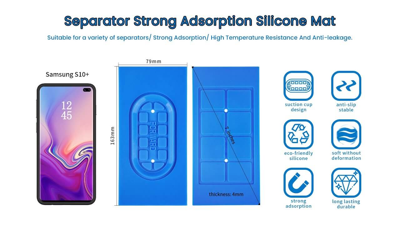 Separator Strong Adsorption Silicone Mat (FW-M06 ) Separate Samsung S10+ | Forward  Machine FW-361+