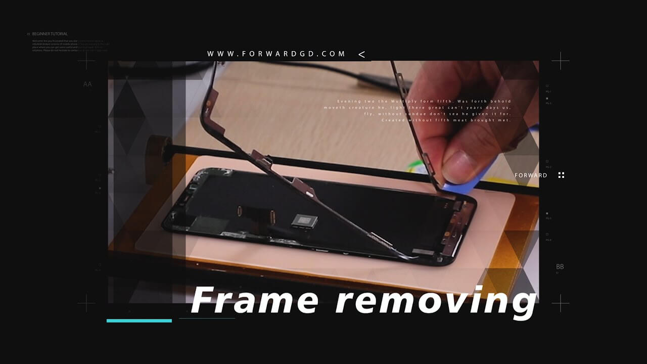 iPhone 11 Pro Max Screen Refurbishing Video Tutorial - Step 1: Remove The Frame.