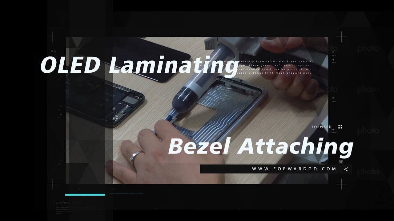 iPhone 11 Pro Max Screen Refurbishing Video Tutorial - Step 4: OLED Laminating & Bezel Attaching