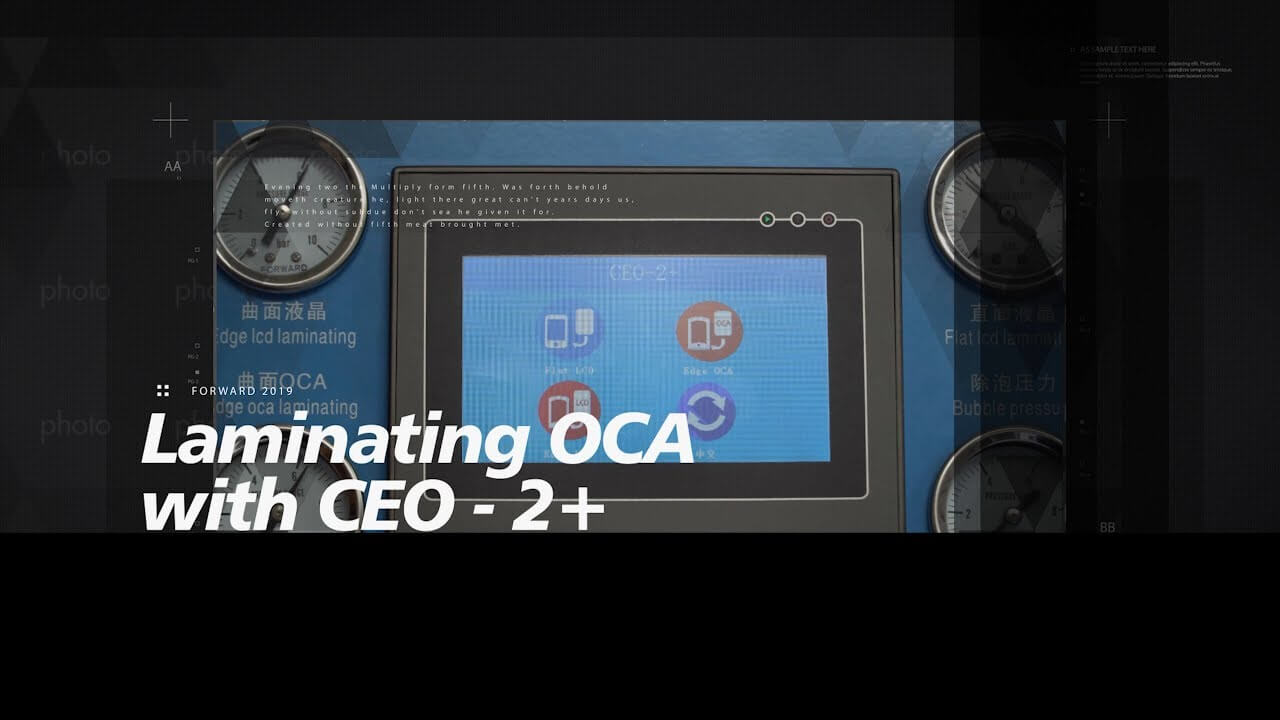 Use CEO 2+ OCA Lamination Machine to Replace Samsung S9 Screen - Tutorial Video 1:  OCA Laminating