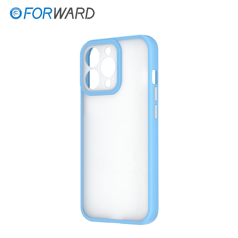 FW-KZ2 Skinnable Blank Phone Case For iPhone 13 Pro Youthful & Skin-Feeling Ivy Blue side