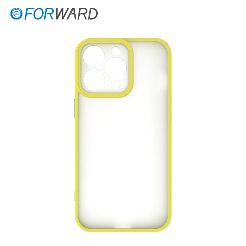 FW-KZ2 Skinnable Blank Phone Case For iPhone 13 Pro Youthful & Skin-Feeling Lemon Yellow back