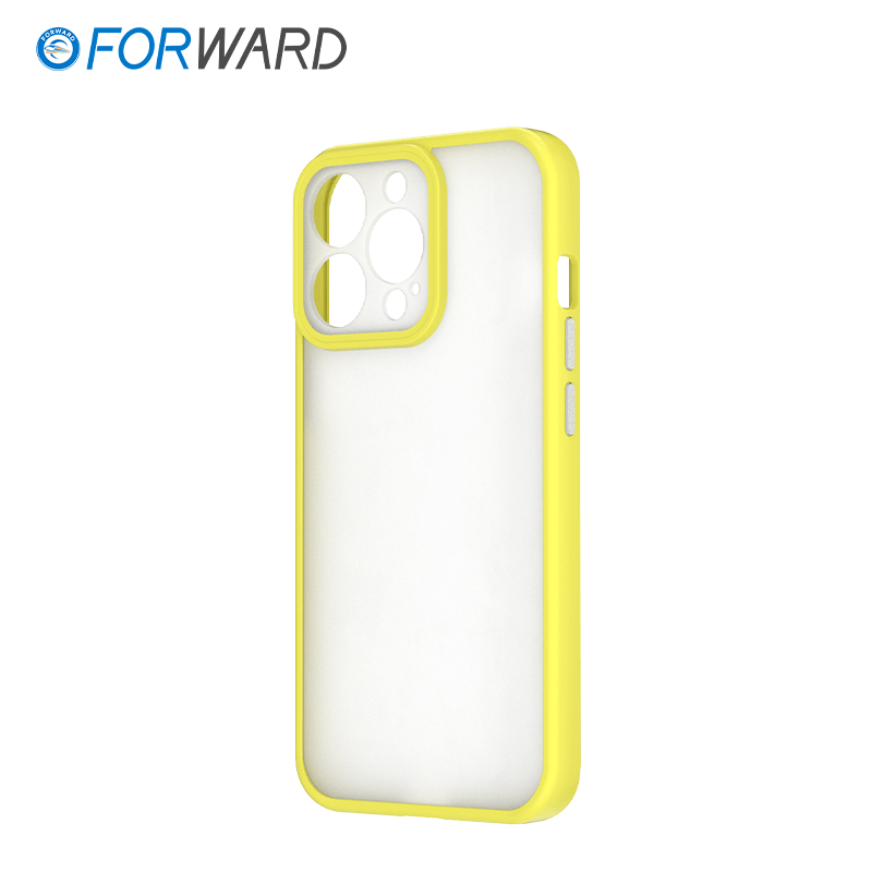 FW-KZ2 Skinnable Blank Phone Case For iPhone 13 Pro Youthful & Skin-Feeling Lemon Yellow side