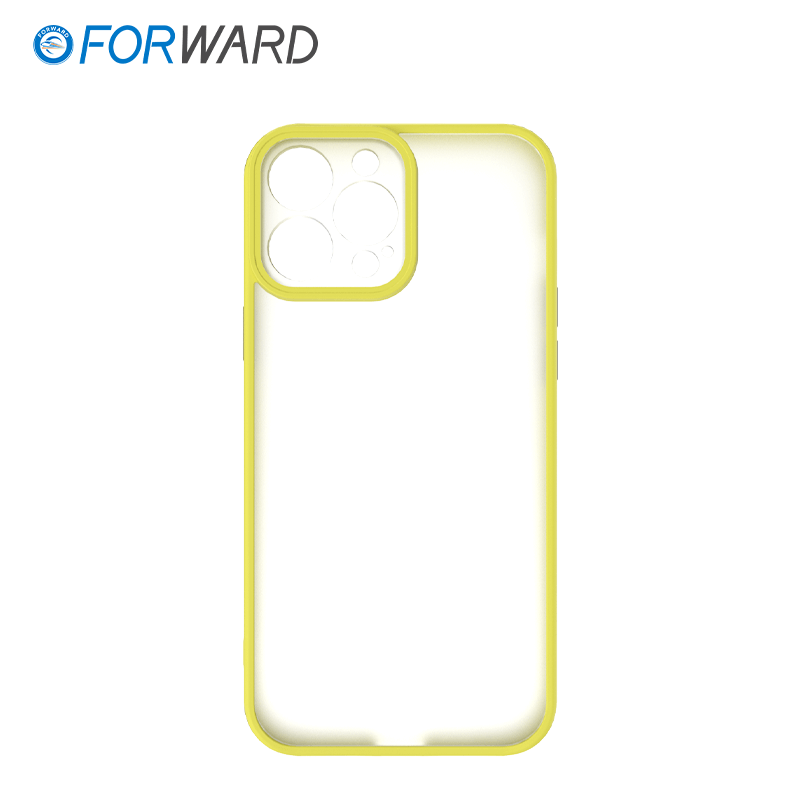 FW-KZ6 Skinnable Blank Phone Case For iPhone 12 pro Youthful & Skin-Feeling Lemon Yellow back