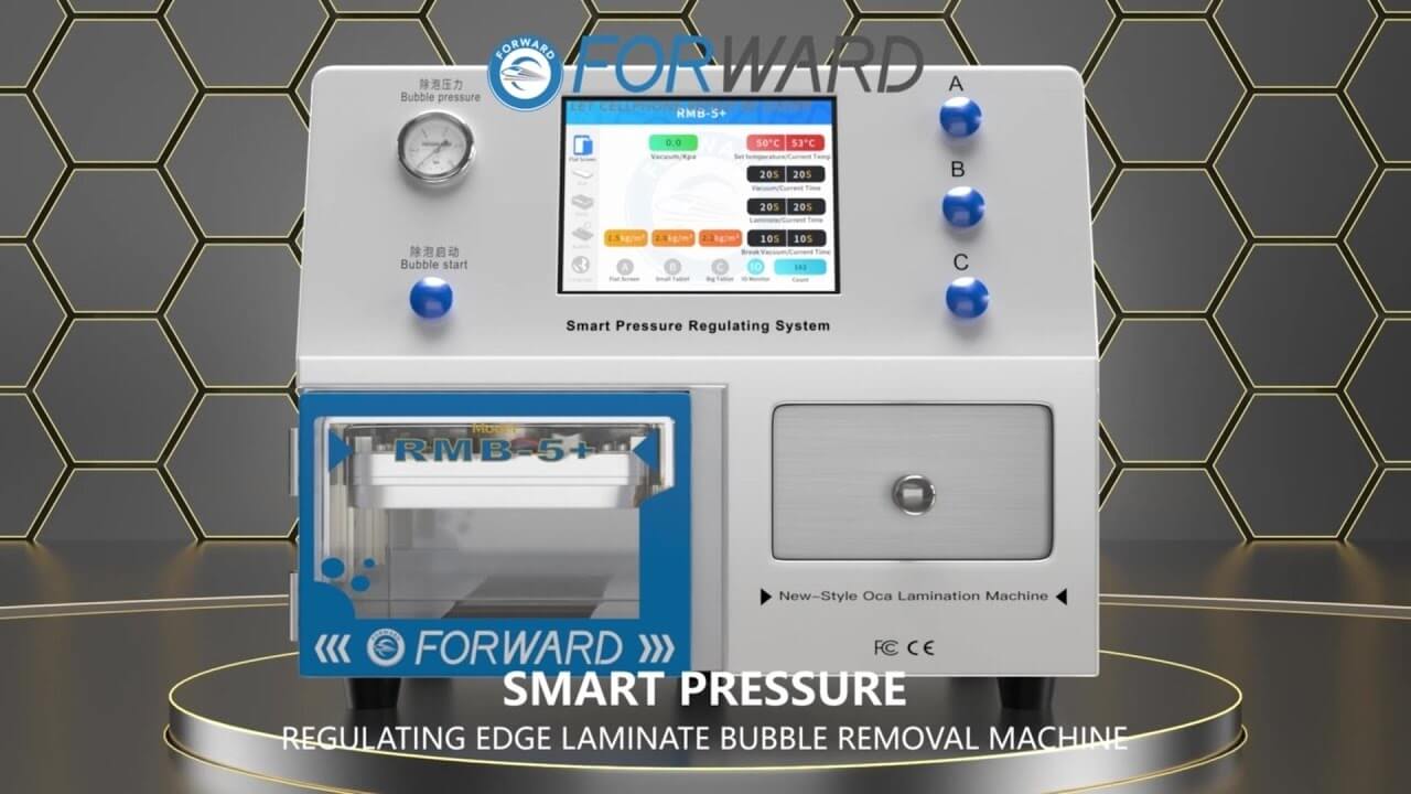 RMB-5 Plus Smart Pressure Regulating Edge Laminate Bubble Removal Machine 12-inches FORWARD
