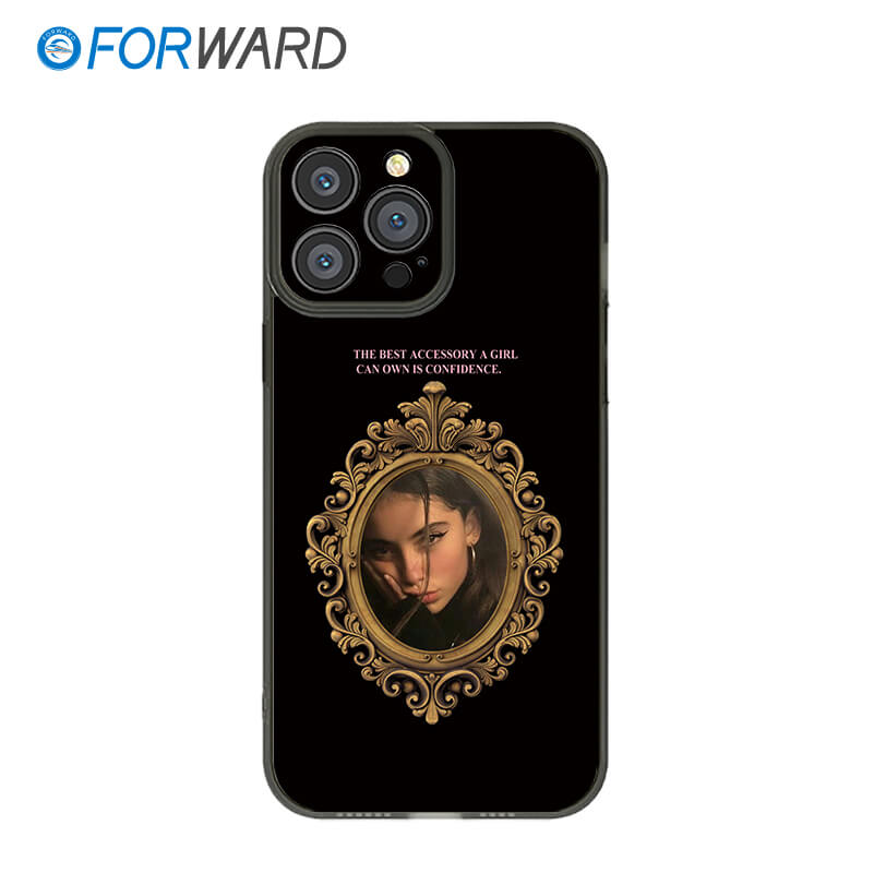 FORWARD Finished Phone Case For iPhone - Customize Your Uniqueness Series FW-KDZ007 Space Gray