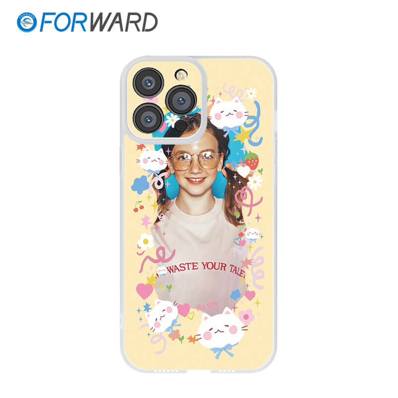 FORWARD Finished Phone Case For iPhone - Customize Your Uniqueness Series FW-KDZ015 Wedding White