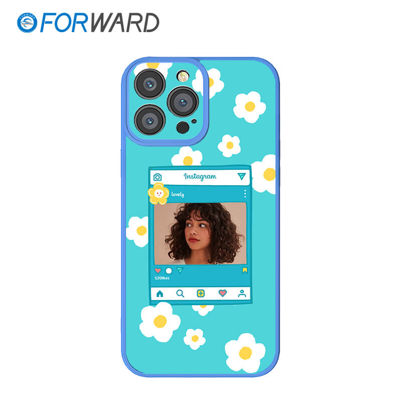 FORWARD Finished Phone Case For iPhone - Customize Your Uniqueness Series FW-KDZ023 Ivy Blue