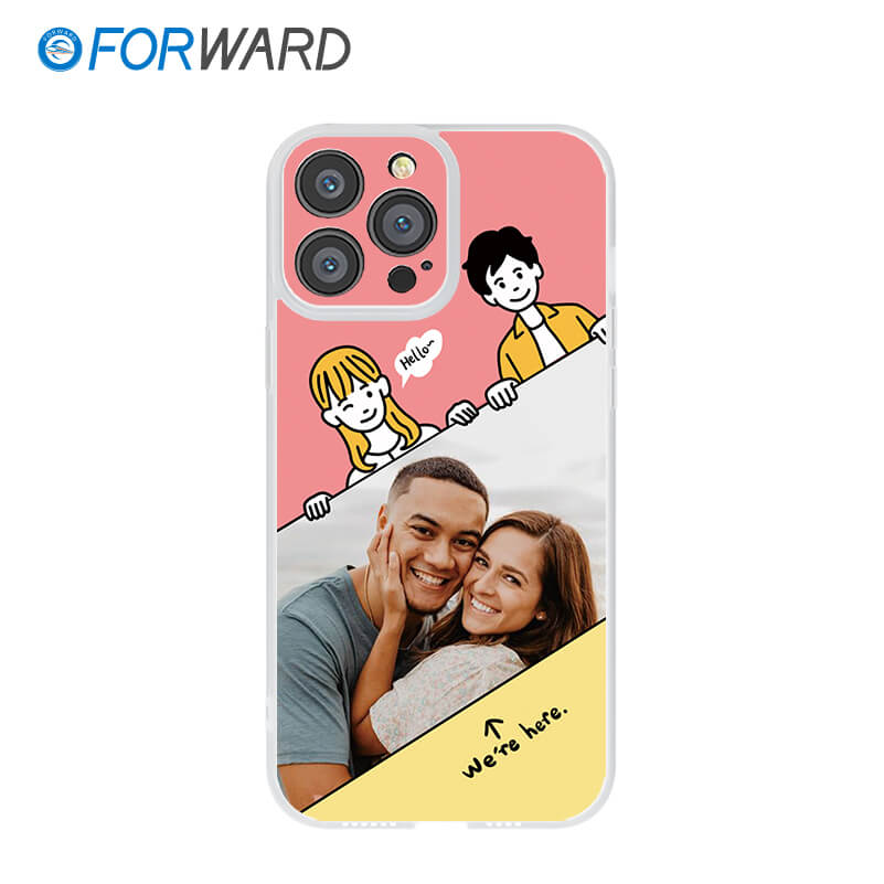 FORWARD Finished Phone Case For iPhone - Customize Your Uniqueness Series FW-KDZ027 Wedding White