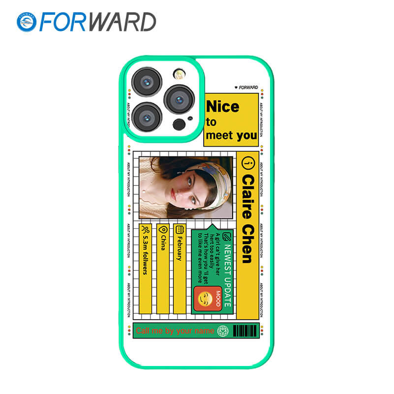 FORWARD Finished Phone Case For iPhone - Customize Your Uniqueness Series FW-KDZ031 Fresh Green