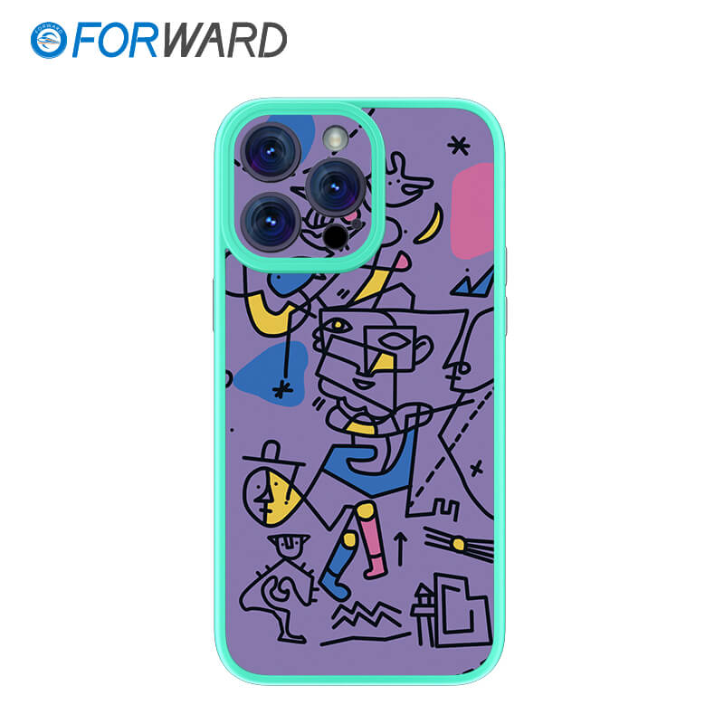 FORWARD Finished Phone Case For iPhone - Graffiti Design Series FW-KTY001 Fresh Green