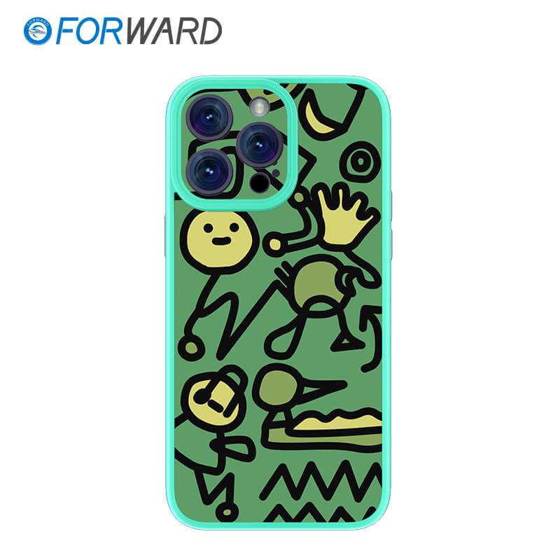 FORWARD Finished Phone Case For iPhone - Graffiti Design Series FW-KTY002 Fresh Green