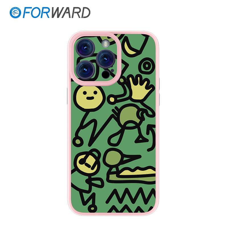 FORWARD Finished Phone Case For iPhone - Graffiti Design Series FW-KTY002 Sakura Pink