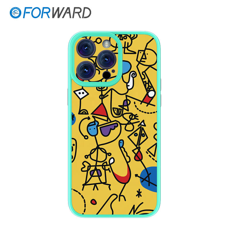 FORWARD Finished Phone Case For iPhone - Graffiti Design Series FW-KTY003 Fresh Green