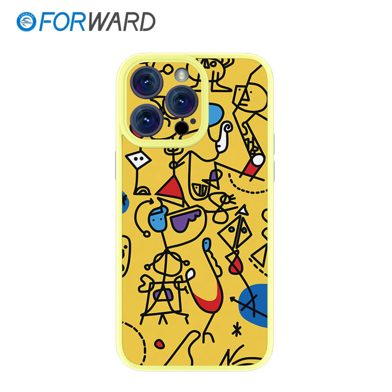 FORWARD Finished Phone Case For iPhone - Graffiti Design Series FW-KTY003 Lemon Yellow