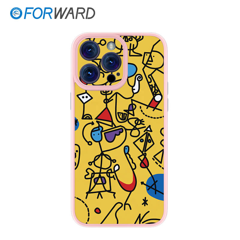FORWARD Finished Phone Case For iPhone - Graffiti Design Series FW-KTY003 Sakura Pink