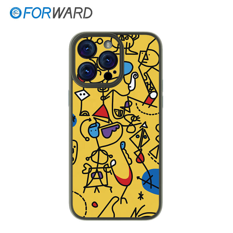 FORWARD Finished Phone Case For iPhone - Graffiti Design Series FW-KTY003 Space Gray