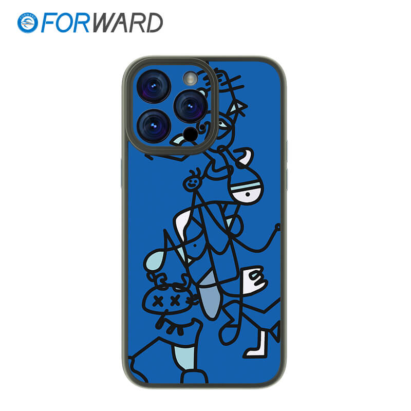 FORWARD Finished Phone Case For iPhone - Graffiti Design Series FW-KTY004 Space Gray