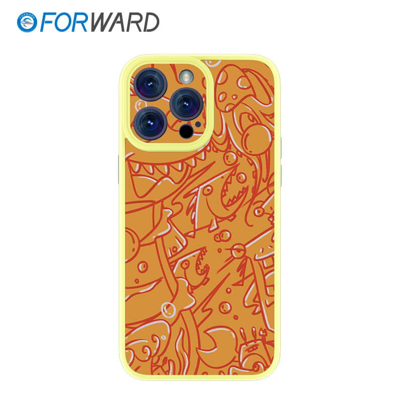 FORWARD Finished Phone Case For iPhone - Graffiti Design Series FW-KTY005 Lemon Yellow