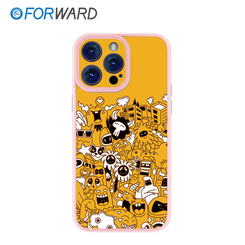 FORWARD Finished Phone Case For iPhone - Graffiti Design Series FW-KTY006 Sakura Pink