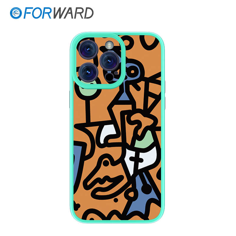 FORWARD Finished Phone Case For iPhone - Graffiti Design Series FW-KTY007 Fresh Green