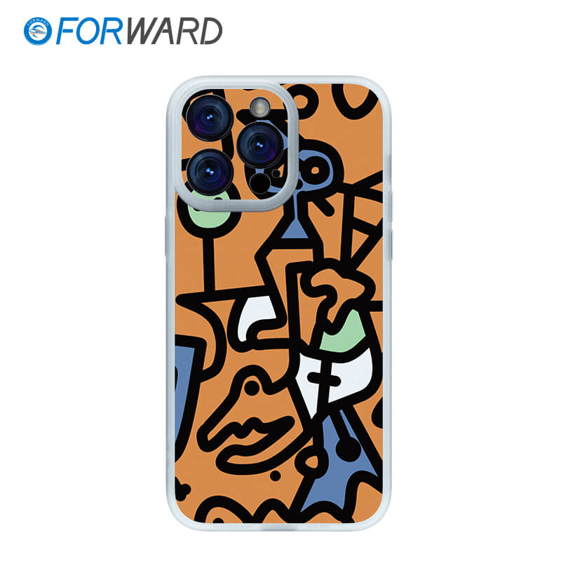 FORWARD Finished Phone Case For iPhone - Graffiti Design Series FW-KTY007 Wedding White