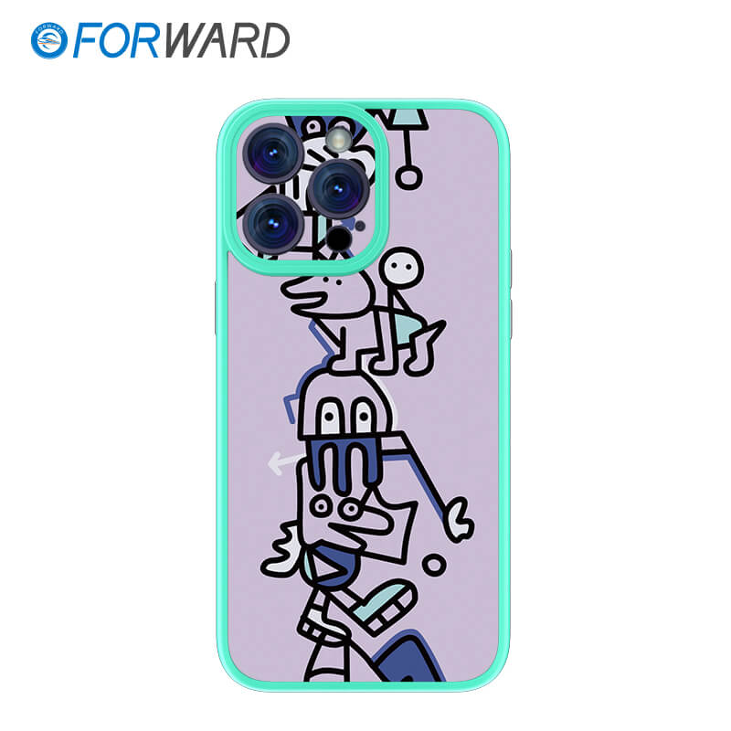FORWARD Finished Phone Case For iPhone - Graffiti Design Series FW-KTY009 Fresh Green