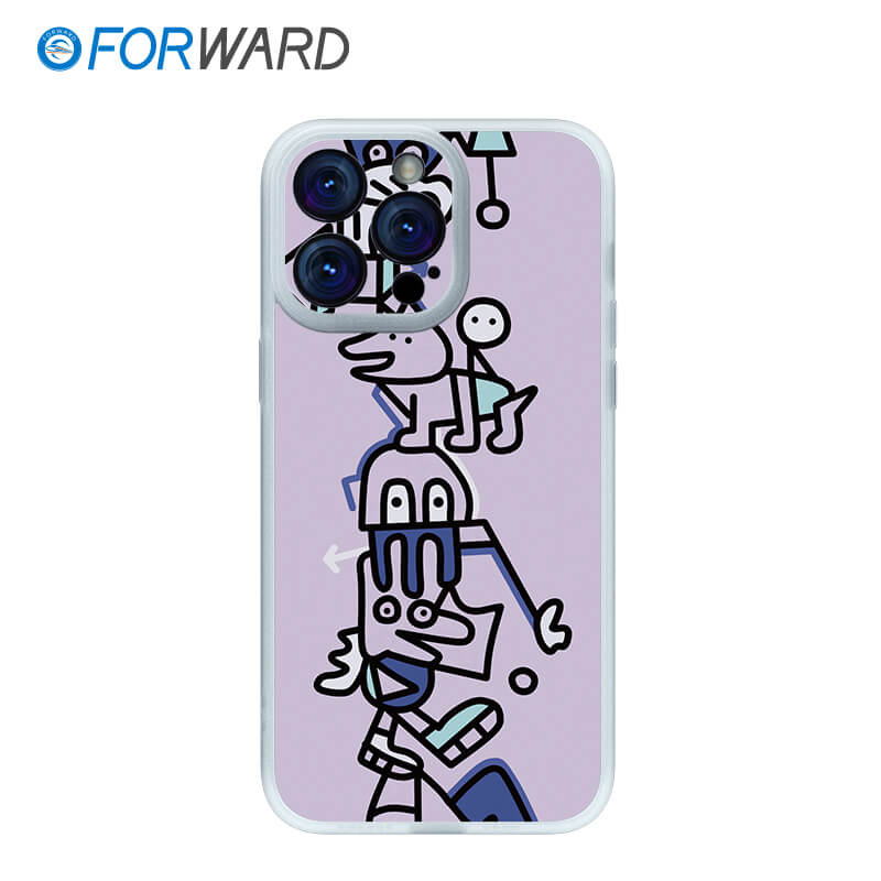 FORWARD Finished Phone Case For iPhone - Graffiti Design Series FW-KTY009 Wedding White