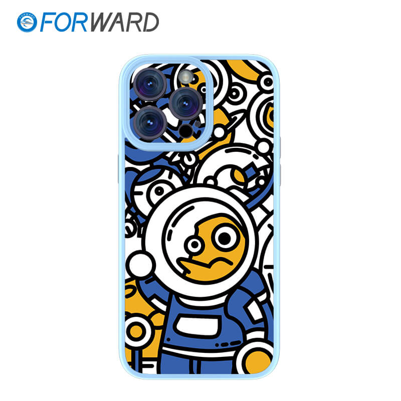 FORWARD Finished Phone Case For iPhone - Graffiti Design Series FW-KTY010 Ivy Blue