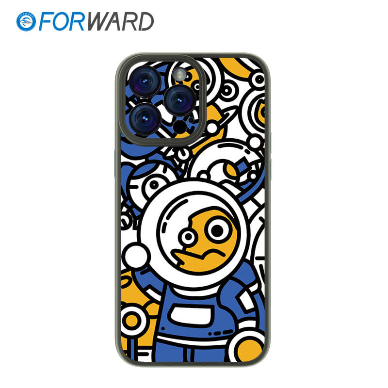 FORWARD Finished Phone Case For iPhone - Graffiti Design Series FW-KTY010 Space Gray