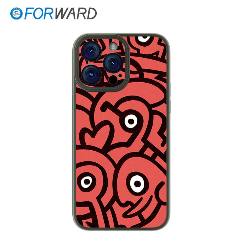 FORWARD Finished Phone Case For iPhone - Graffiti Design Series FW-KTY011 Space Gray