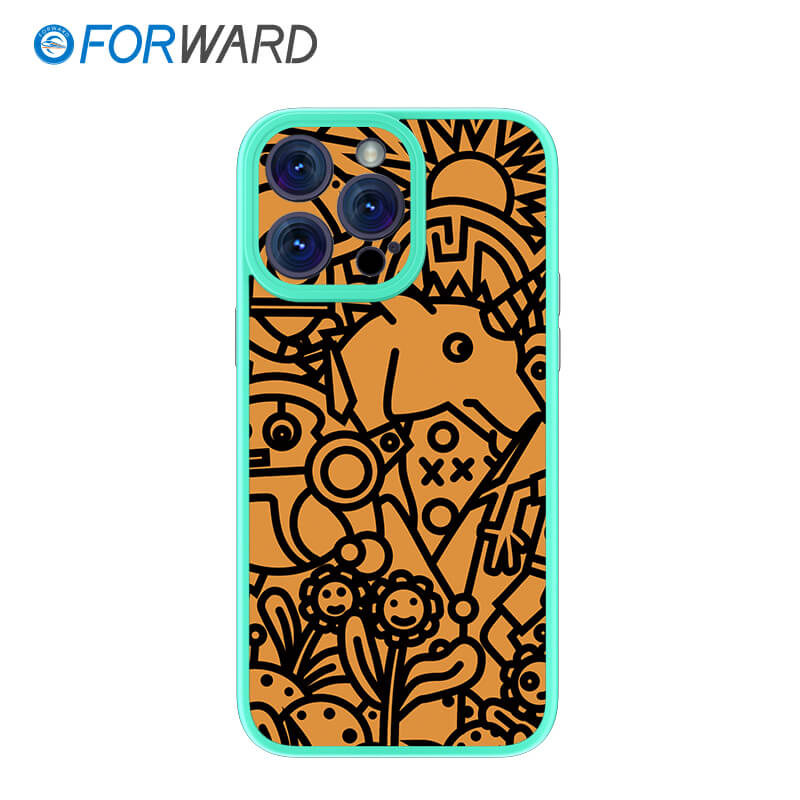 FORWARD Finished Phone Case For iPhone - Graffiti Design Series FW-KTY012 Fresh Green