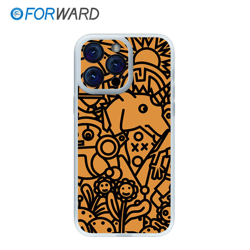 FORWARD Finished Phone Case For iPhone - Graffiti Design Series FW-KTY012 Wedding White