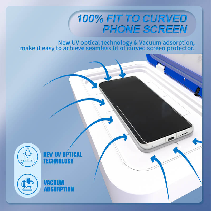 FORWARD UV Diamond Film Customizable Screen Protector fit to curved phone screen