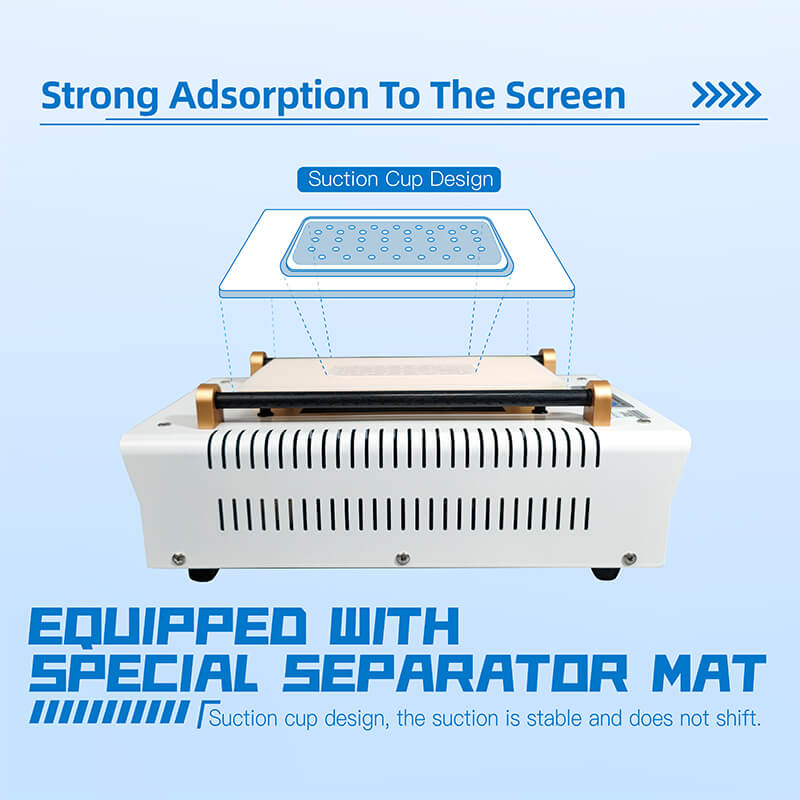 FW-1082-8 Inches Two-Button Built-in Vacuum Separator (3 Channels)-Strong Adsorption To The Screen2-FORWARD