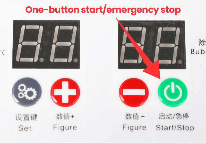 One-button startemergency stop, easy to operate-forward