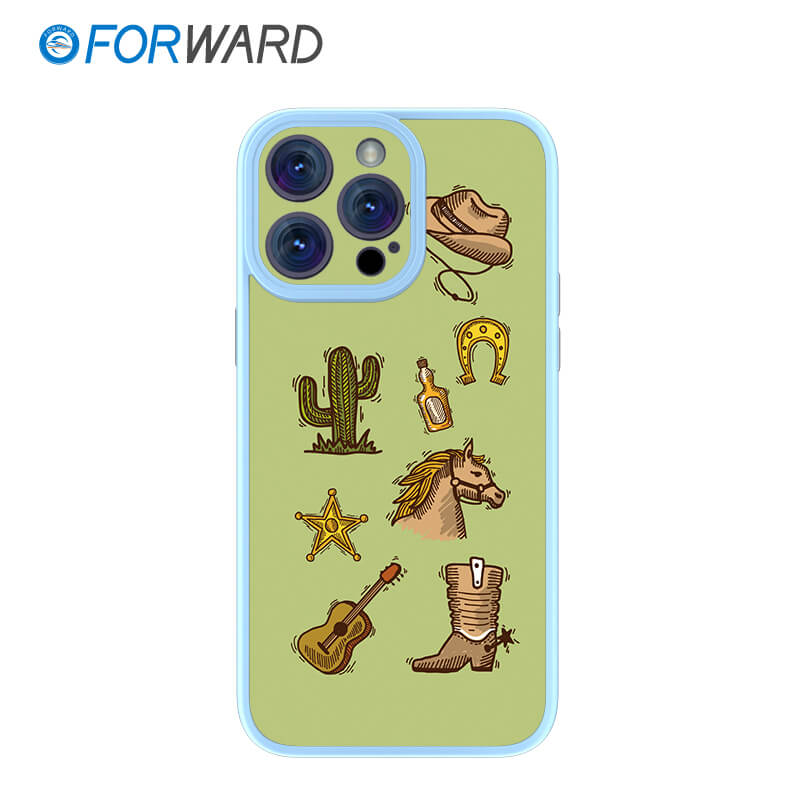 FORWARD Finished Phone Case For iPhone - On The Way Series FW-KZL009 Ivy Blue