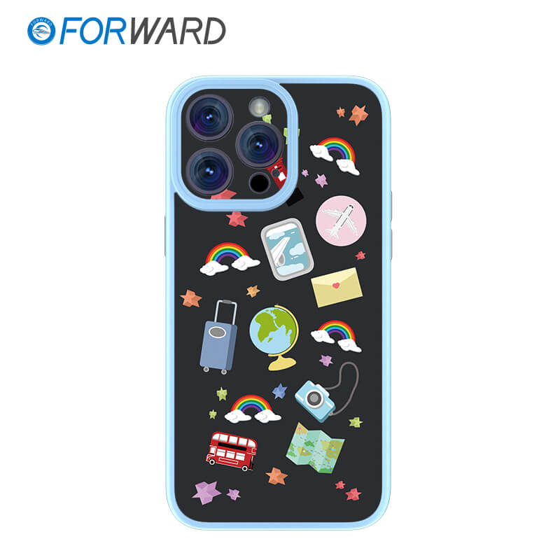 FORWARD Finished Phone Case For iPhone - On The Way Series FW-KZL011 Ivy Blue