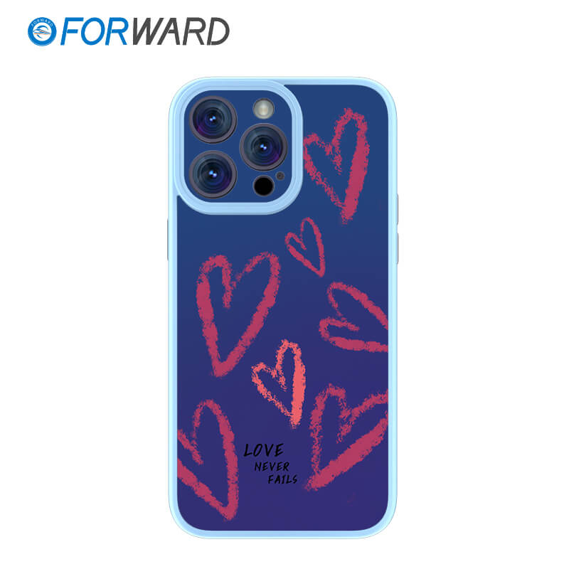 FORWARD Finished Phone Case For iPhone - Take Me To Your Heart Series FW-KZJ001 Ivy Blue