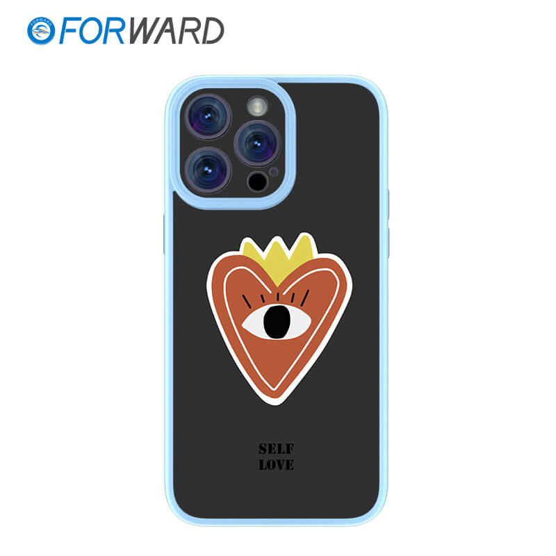 FORWARD Finished Phone Case For iPhone - Take Me To Your Heart Series FW-KZJ002 Ivy Blue