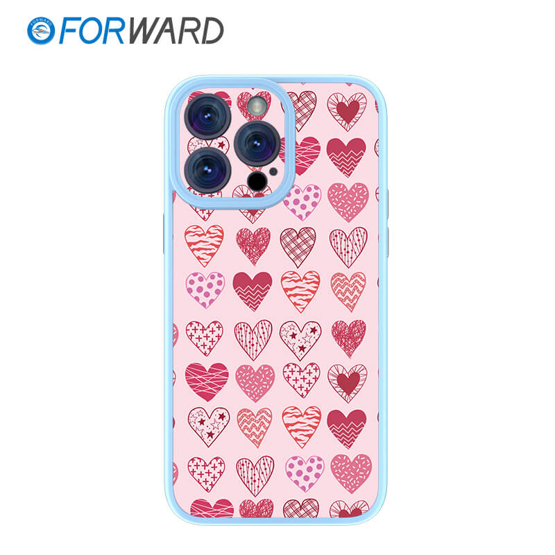 FORWARD Finished Phone Case For iPhone - Take Me To Your Heart Series FW-KZJ004 Ivy Blue
