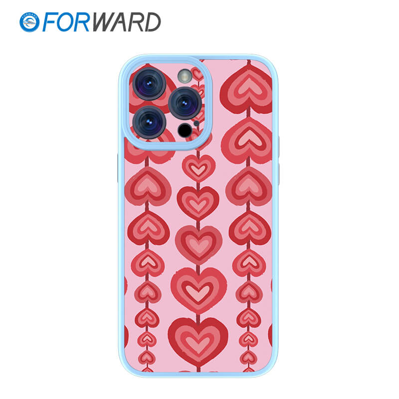 FORWARD Finished Phone Case For iPhone - Take Me To Your Heart Series FW-KZJ005 Ivy Blue
