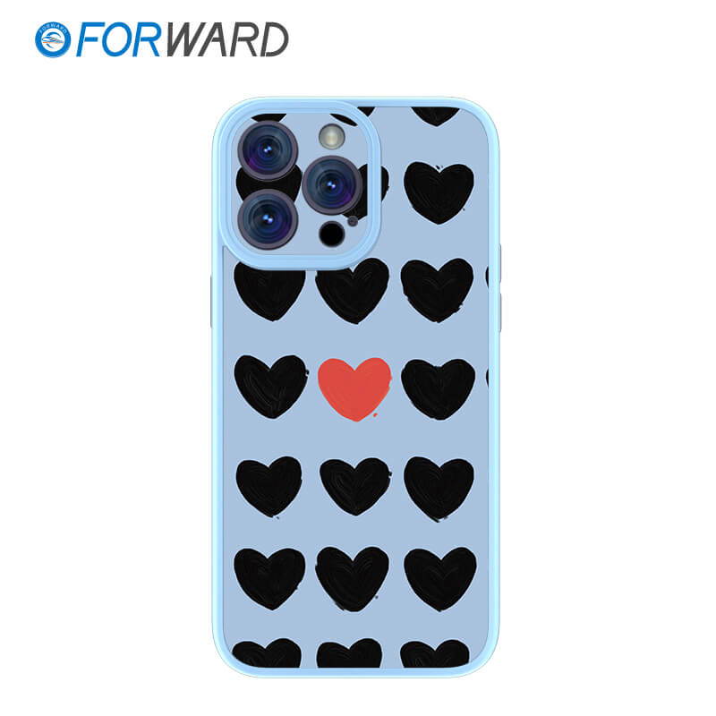 FORWARD Finished Phone Case For iPhone - Take Me To Your Heart Series FW-KZJ006 Ivy Blue