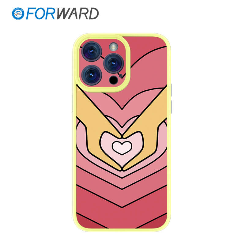 FORWARD Finished Phone Case For iPhone - Take Me To Your Heart Series FW-KZJ010 Lemon Yellow