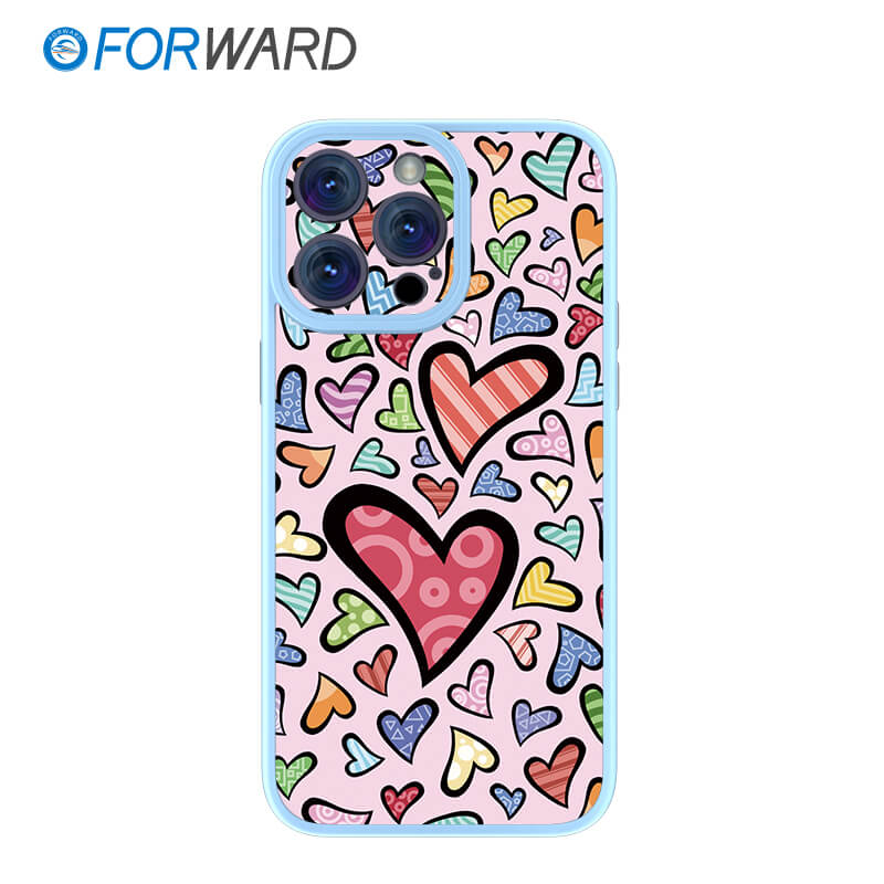 FORWARD Finished Phone Case For iPhone - Take Me To Your Heart Series FW-KZJ011 Ivy Blue
