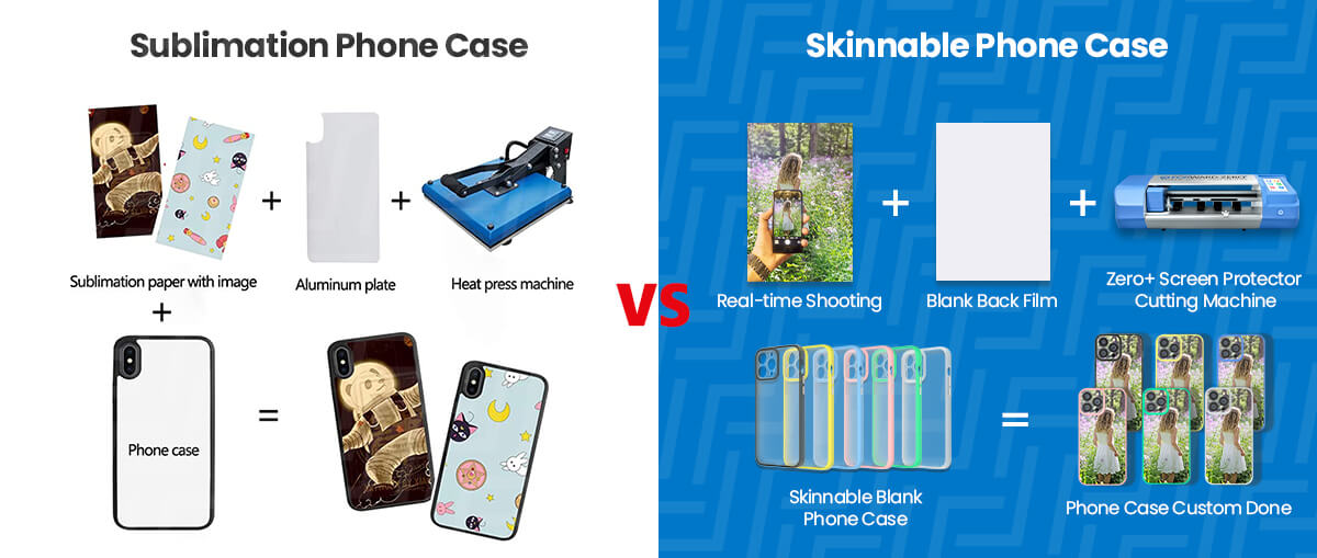 What are the advantages of skinnable blank phone case compared to sublimation phone case-Forward blogs