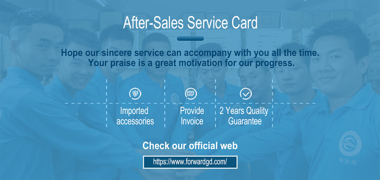 FORWARD After-Sales Service Card Details