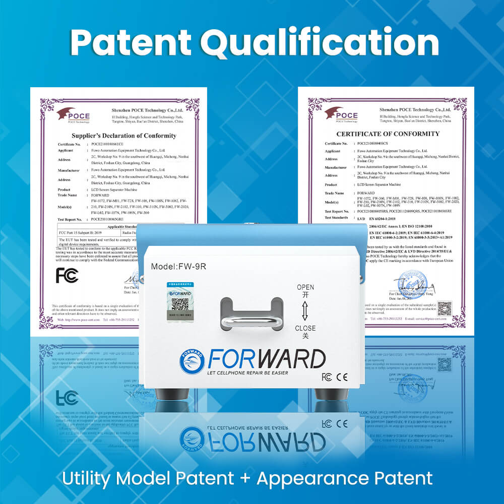FORWARD FW-9R Mini Film Beautified Machine-Patent qualification